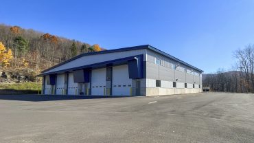 Exterior view of the Delaware County Department of Public Works Heavy Mechanic Facility.