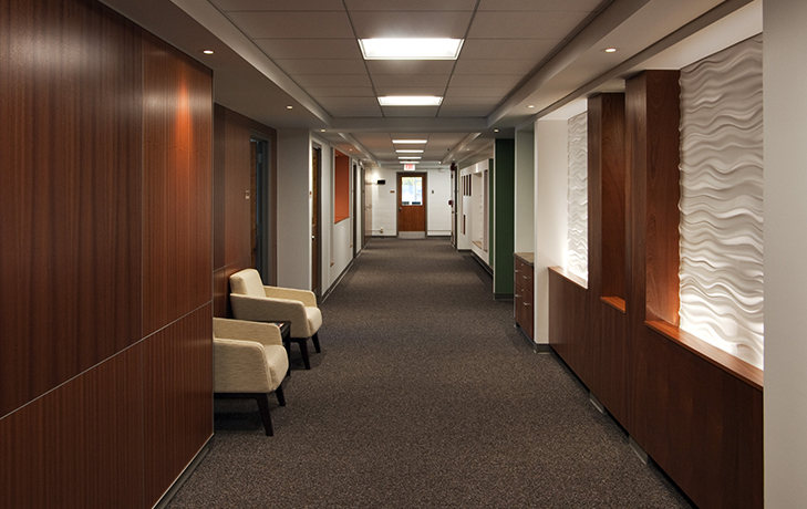 Image of colorful office corridor.