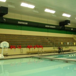 Interior image of school swimming pool.
