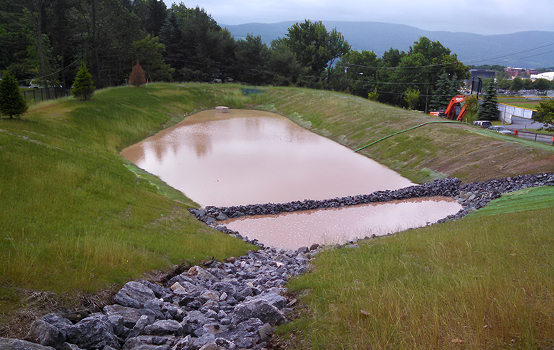 Image of stormwater pond.