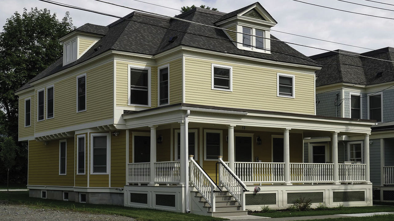 Exterior view of 12 Crandall Street in Binghamton, NY, showcasing one of the revitalized affordable housing buildings from Keystone’s rehabilitation project.