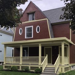 Exterior view of 20 Crandall Street in Binghamton, NY, showcasing one of the revitalized affordable housing buildings from Keystone’s rehabilitation project.
