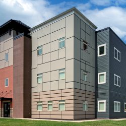 Exterior view of Delaware County Administration Building in New York, featuring its administration offices and architectural design.